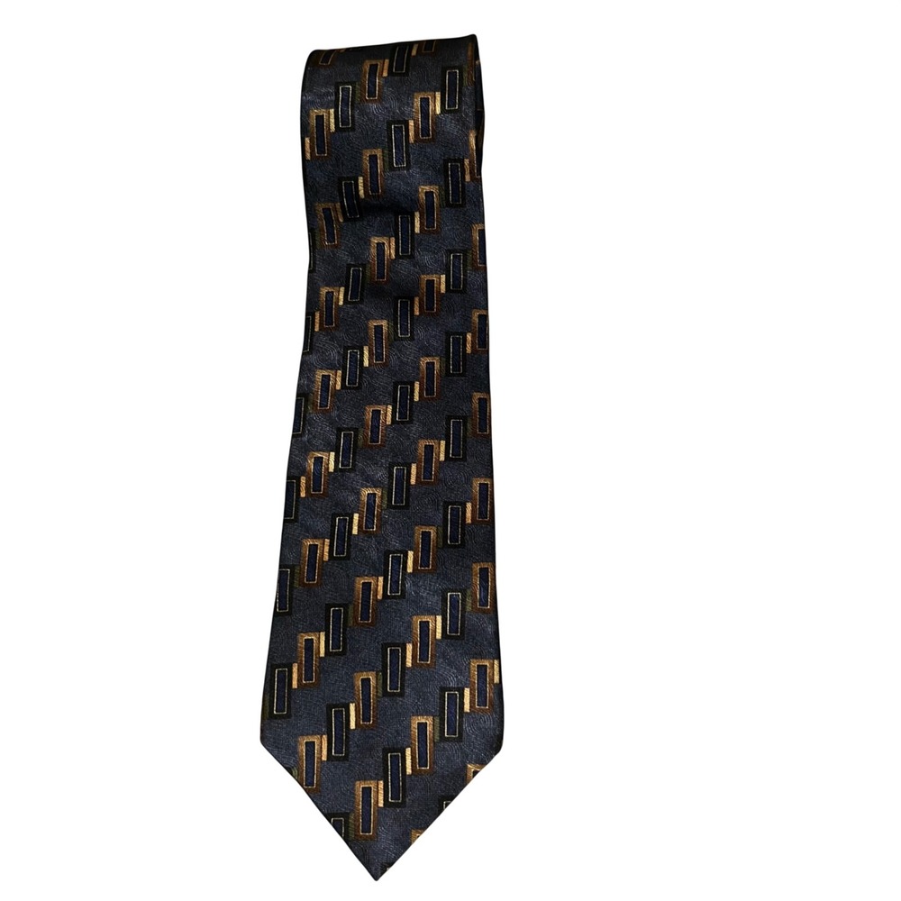 Peter Thomas by Superba Silk Blend Geometric Pattern Necktie